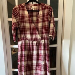 Pact fireside flannel dress